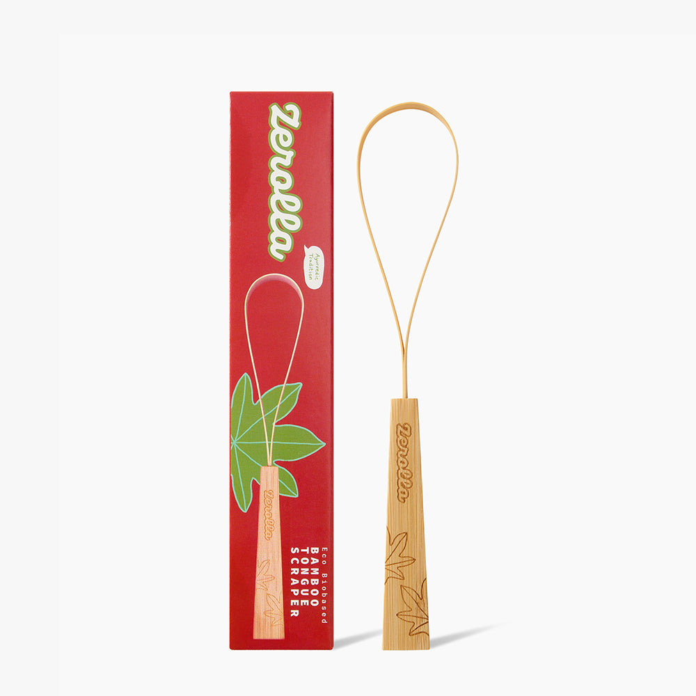 Eco Plant - based Bamboo Tongue Scraper - Zerolla