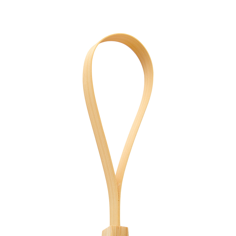 Eco biobased bamboo tongue scraper for healthy breath and balanced oral microbiome