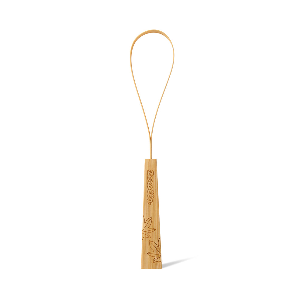 Eco biobased bamboo tongue scraper for healthy breath and balanced oral microbiome