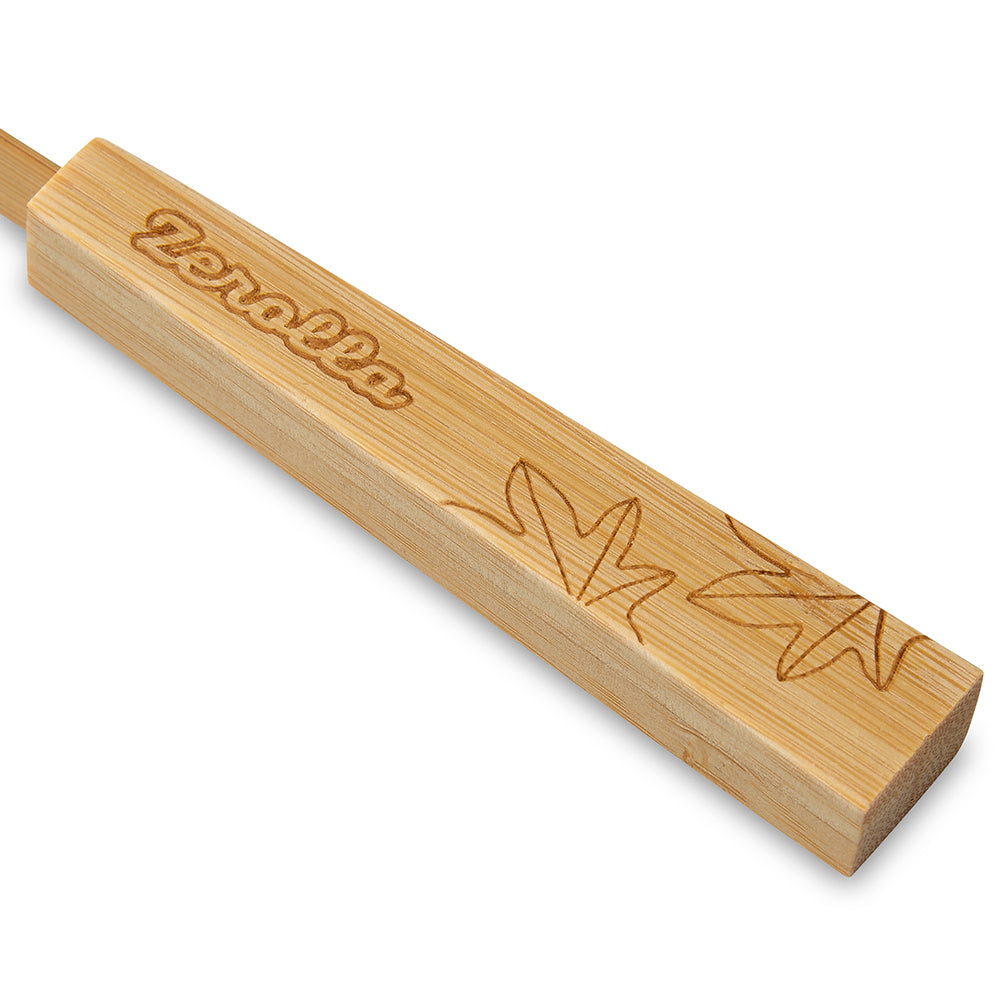 Eco biobased bamboo tongue scraper for healthy breath and balanced oral microbiome