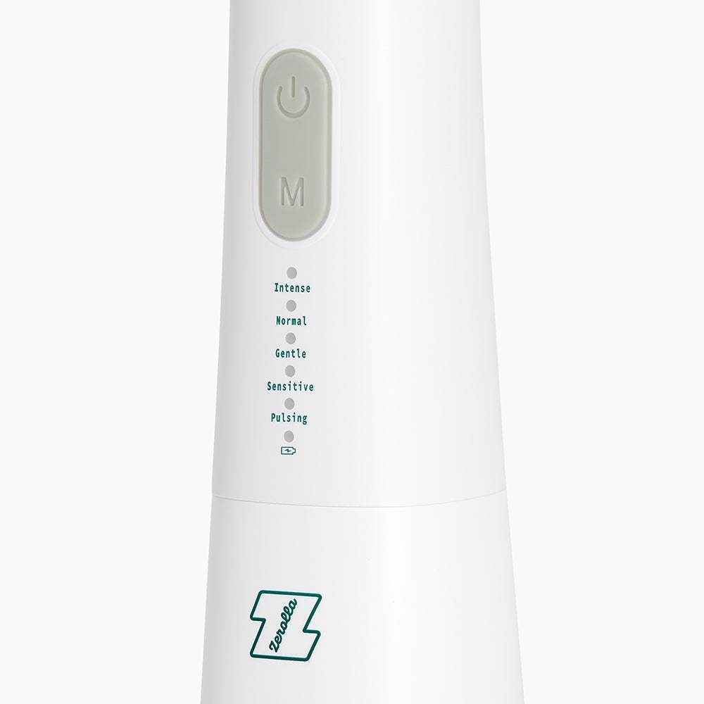 Portable eco electric water flosser with high-pressure jets and multiple nozzles for deep cleaning