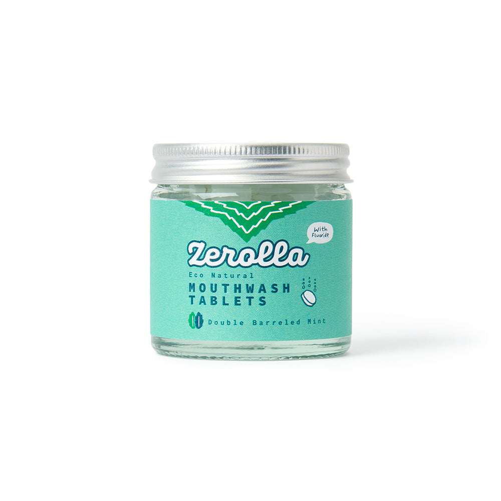 Eco natural mouthwash tablets with sodium bicarbonate for healthy oral pH and fresh breath