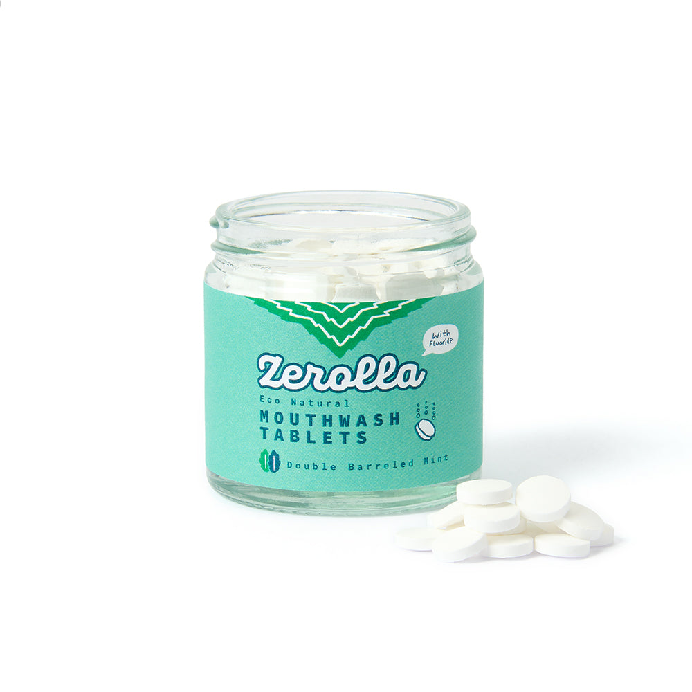 Eco natural mouthwash tablets for fresh breath and healthy oral care