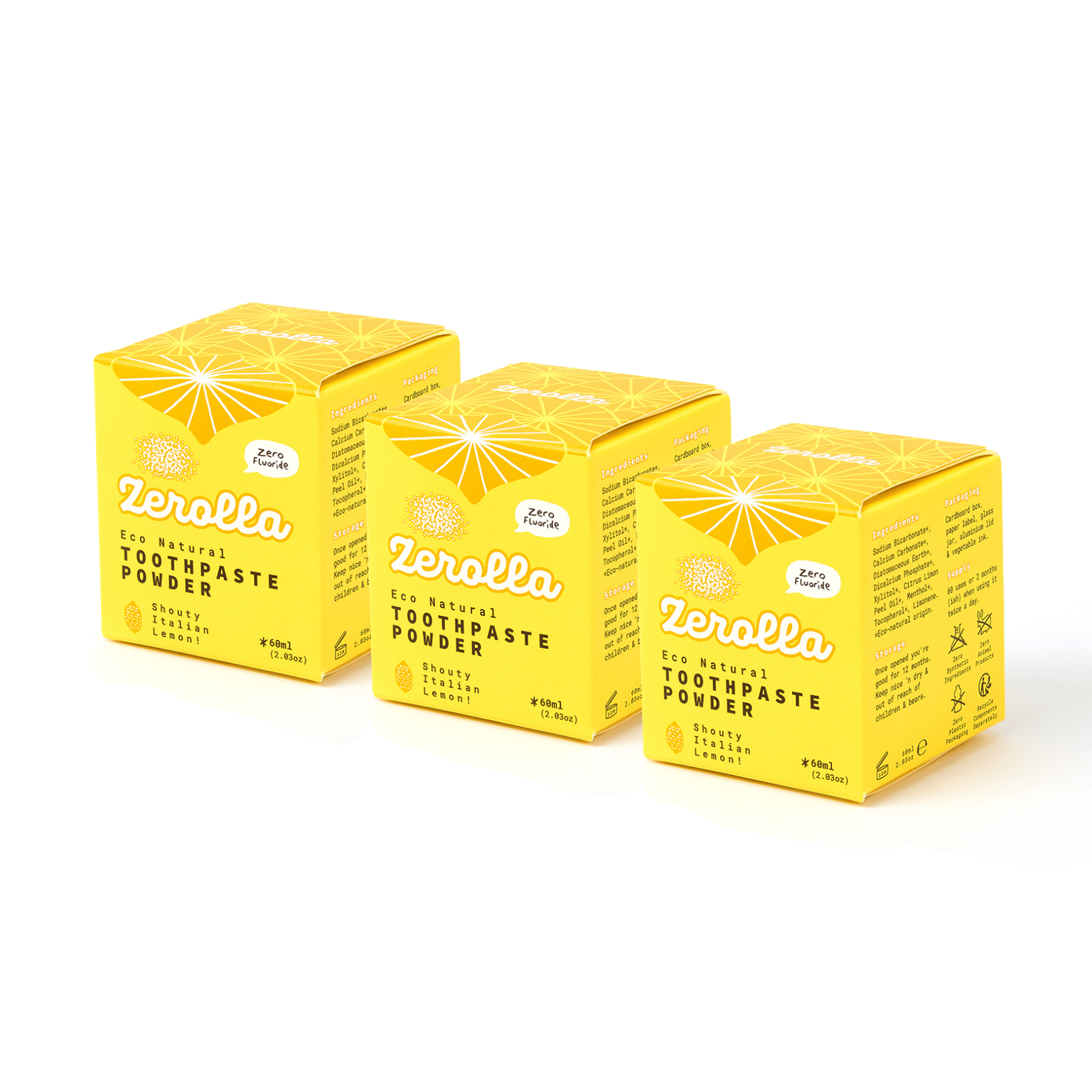 Natural Toothpowder - Italian Lemon