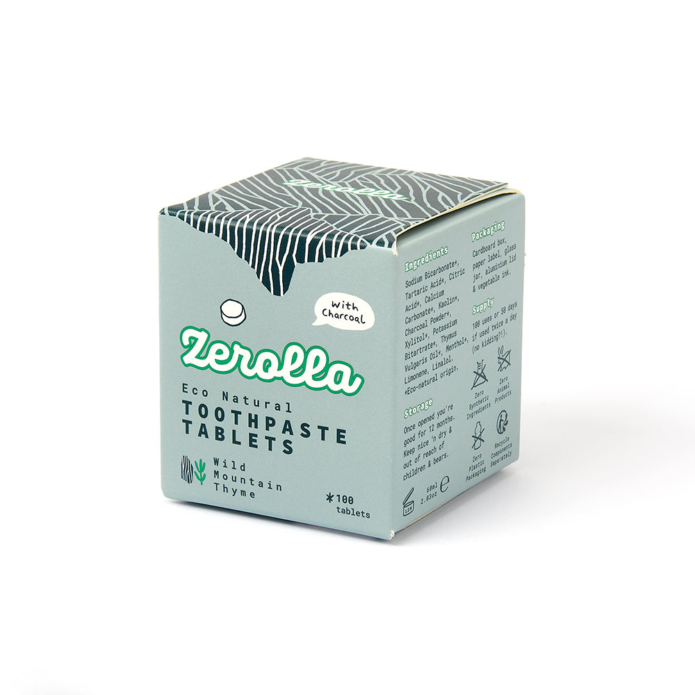 100% Natural Toothtablets - Charcoal Thyme