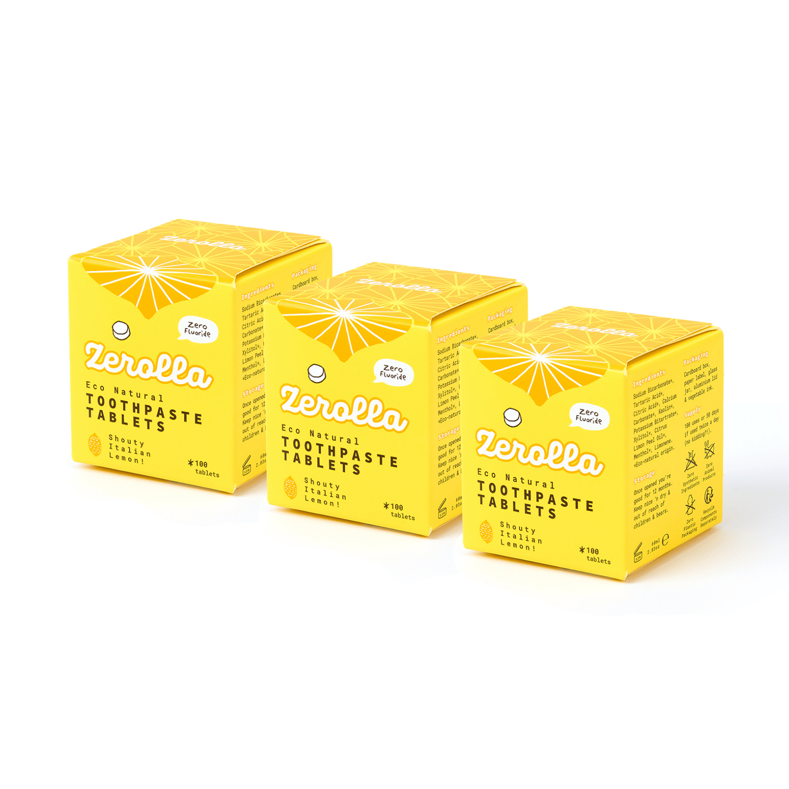 Natural Toothtablets - Italian Lemon