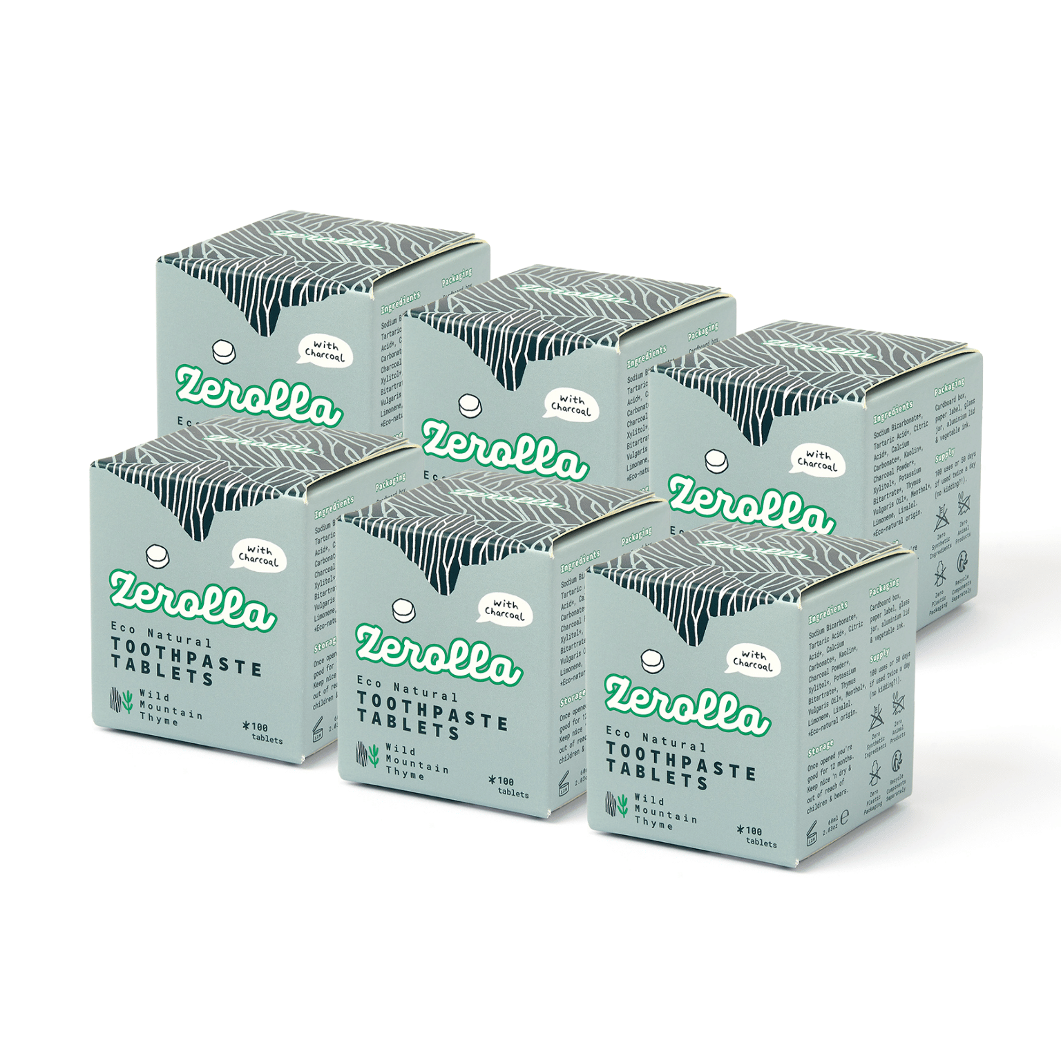 Natural Toothtablets - Charcoal Thyme