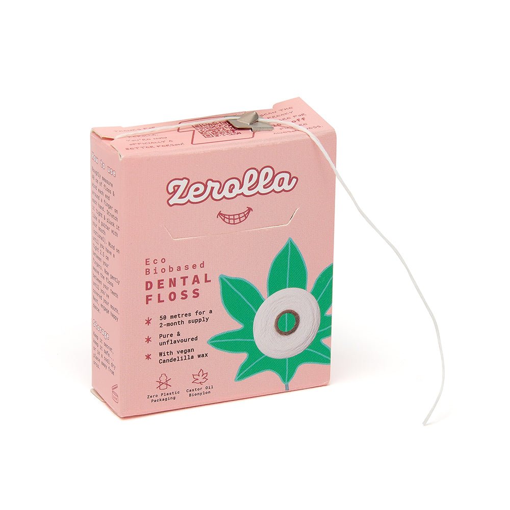 Eco Plant - based Castor Oil Dental Floss - Zerolla